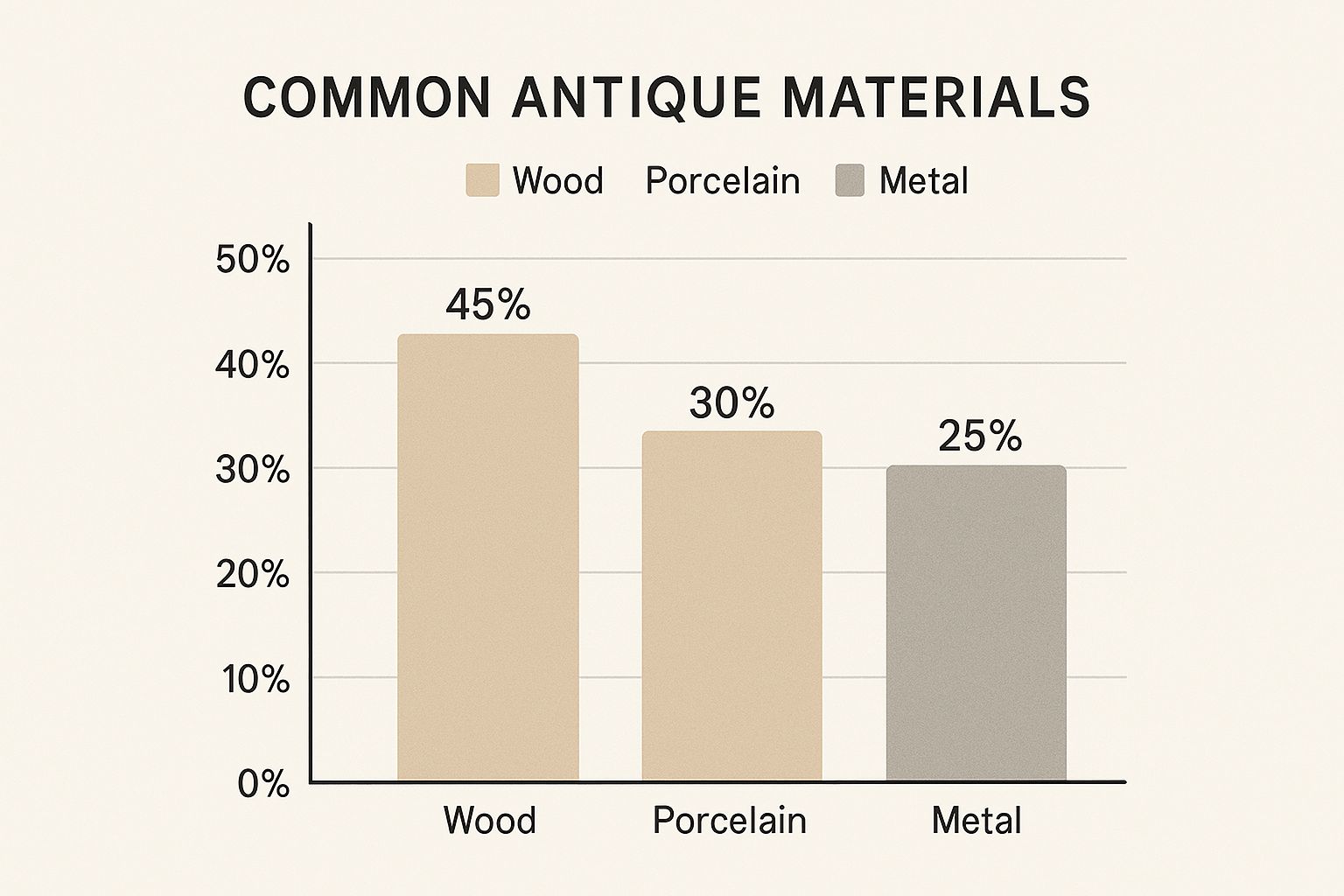 Infographic about identify antiques