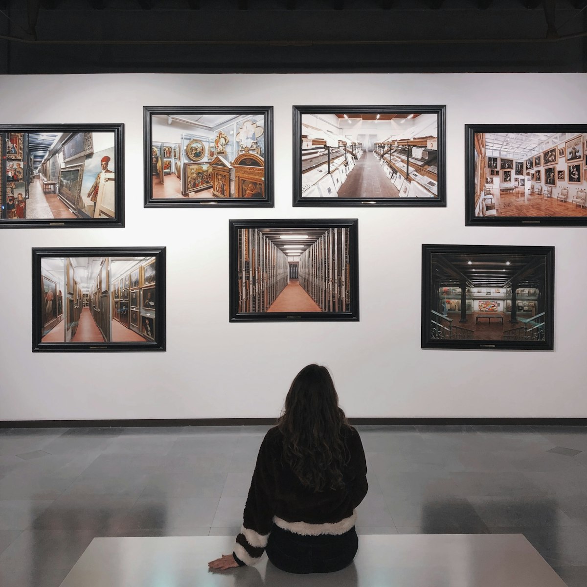 Antique paintings displayed at auction house preview