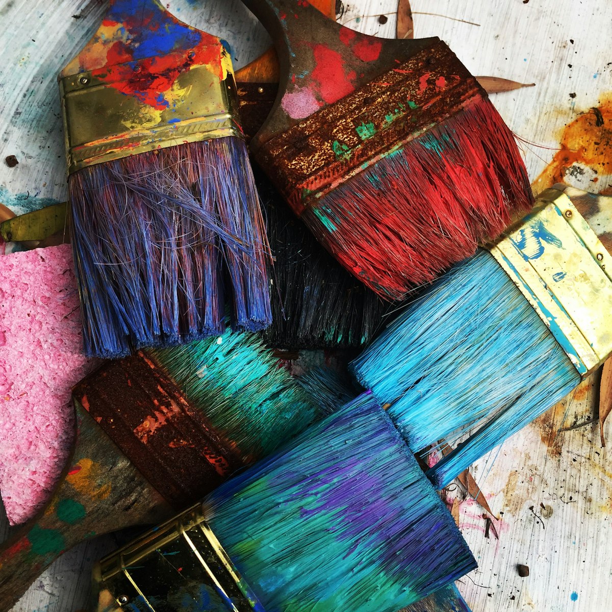 Art collector examining painting condition and provenance documents