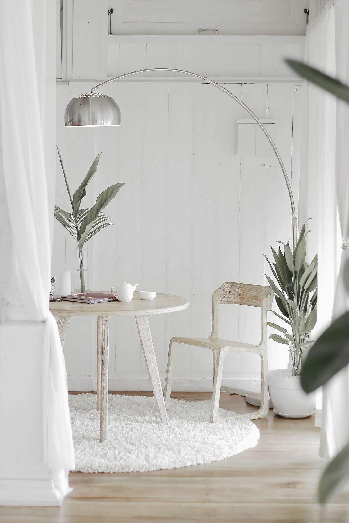 Elegant white porcelain cups with gold trim details